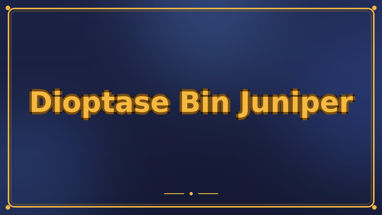 Dioptase Bin Juniper