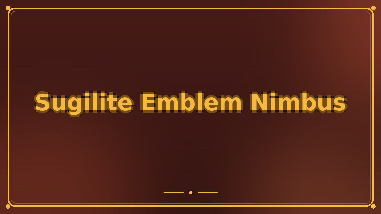 Sugilite Emblem Nimbus