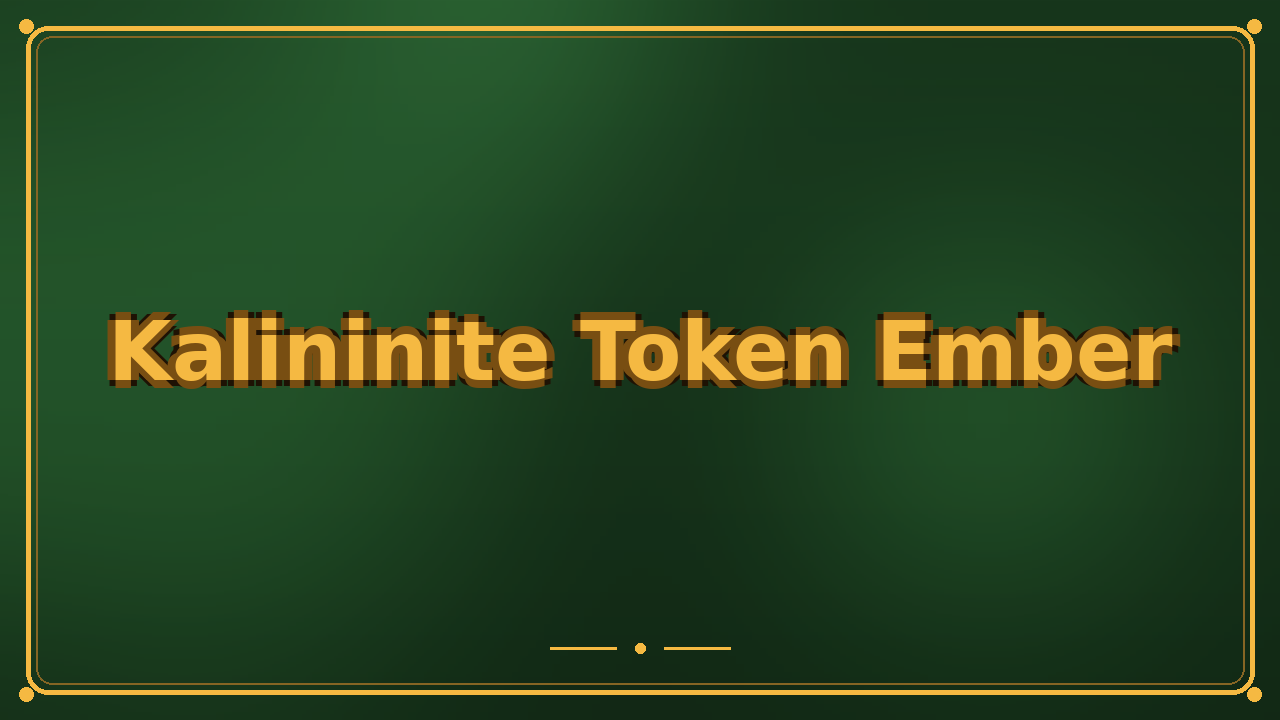 Kalininite Token Ember