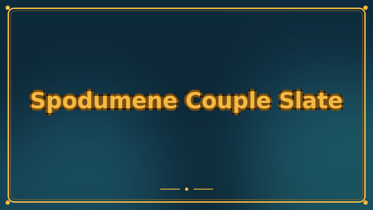 Spodumene Couple Slate