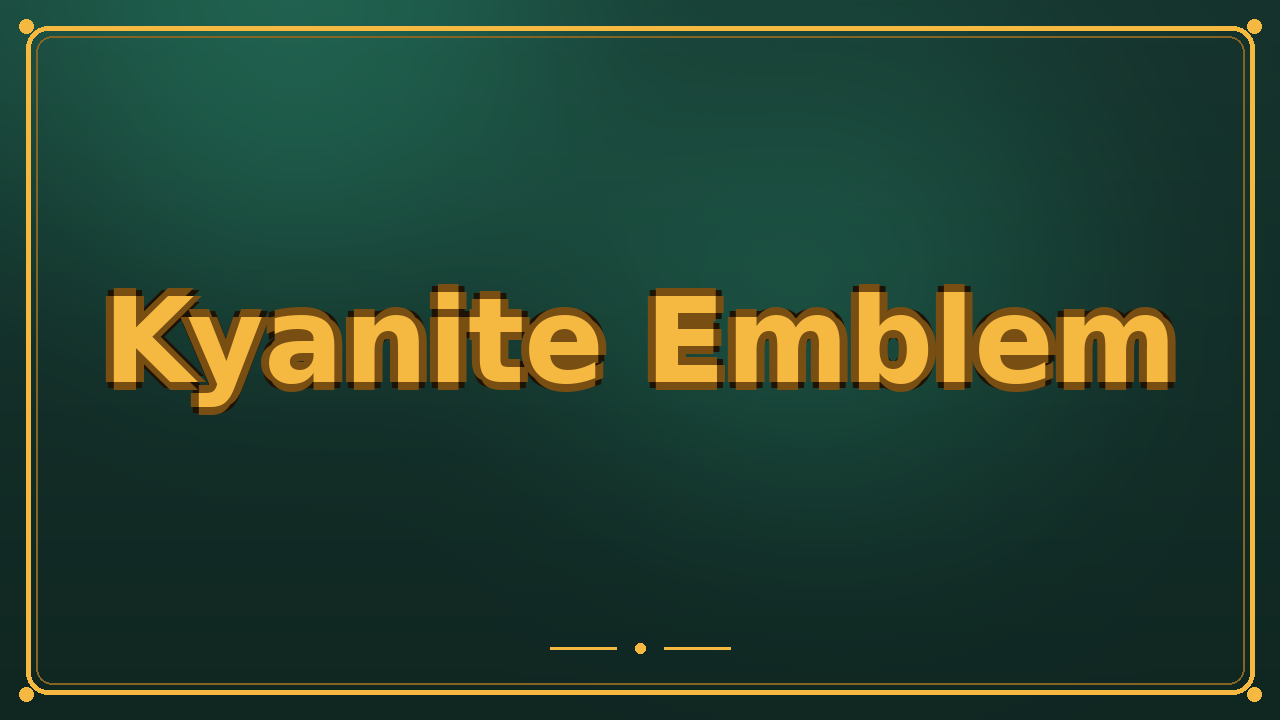 Kyanite Emblem