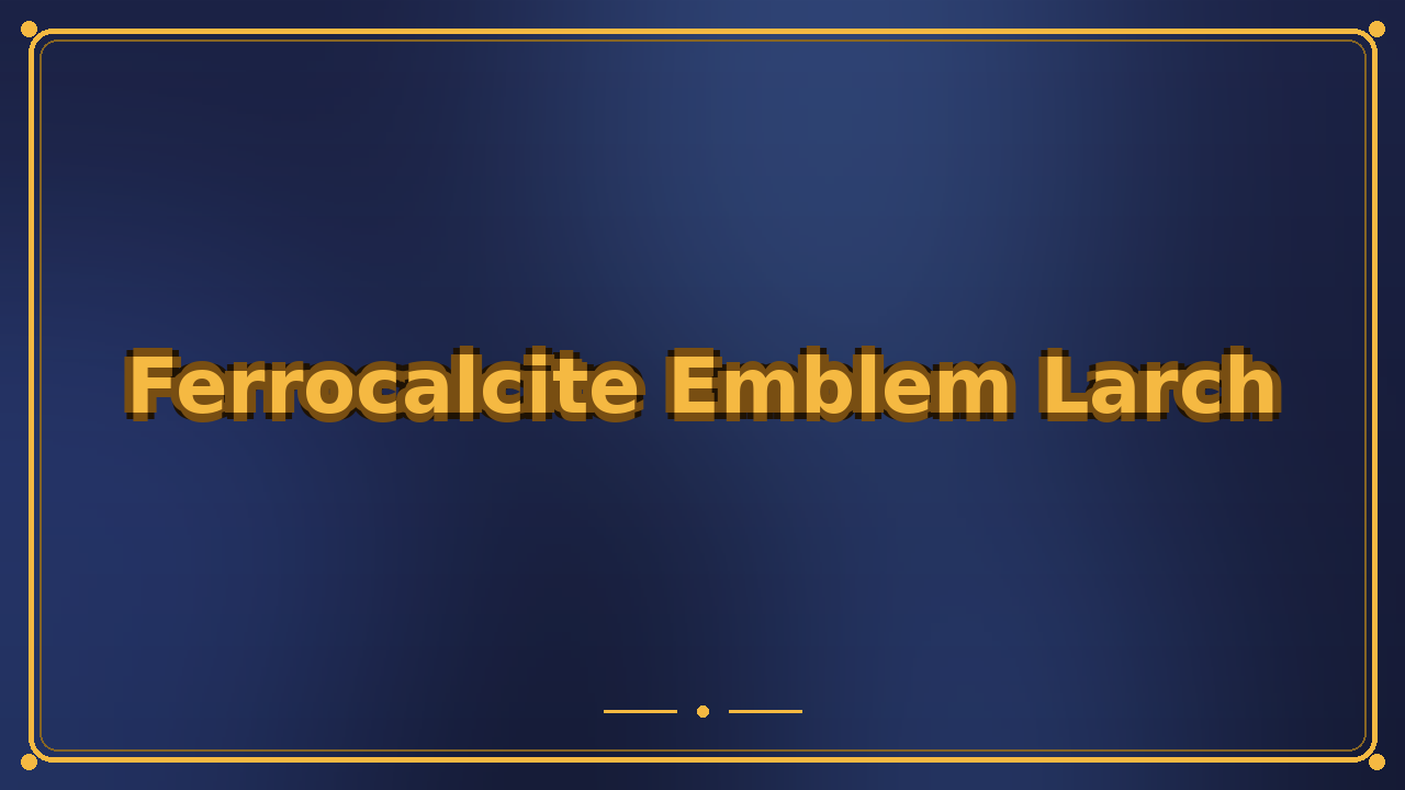 Ferrocalcite Emblem Larch